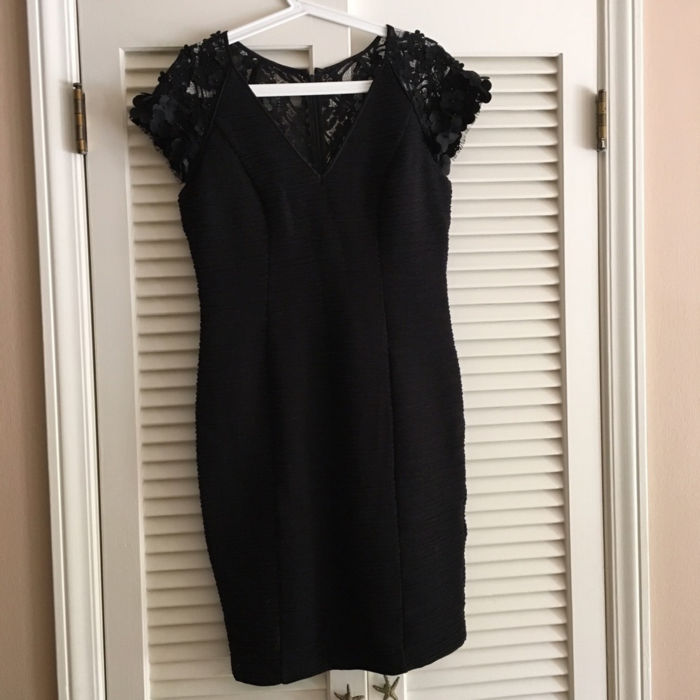 Anthropologie Maeve NightShade Little Black Dress - Picture 4 of 7